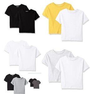 Clementine Everyday Toddler Short Sleeve Crew T-Shirts 2-Pack, Choose Sz/Color